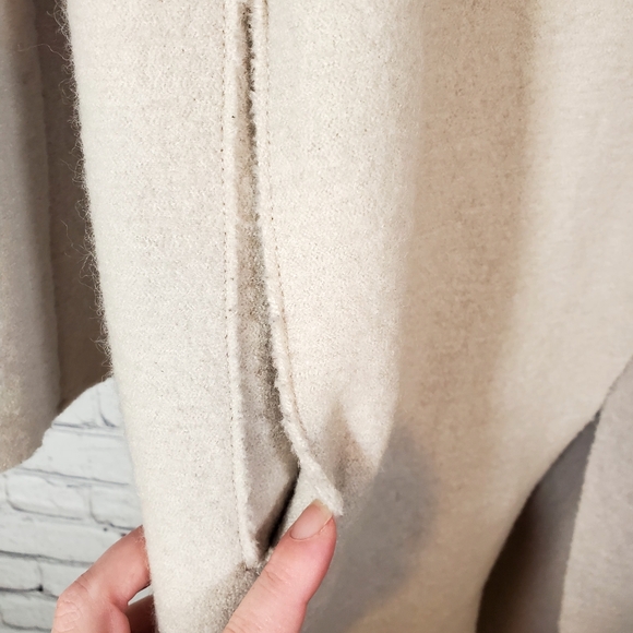 LANIUS 100% VIRGIN WOOL LONG COAT Size 42 Large - Picture 5 of 15